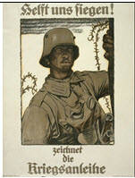 German WWI poster: Helft uns siegen!