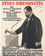 German WWI poster: Einen Grundstein für deiner Familie...