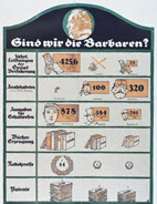 German WWI poster: Sind wir die Barbaren?