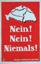 Hungarian WW1 poster: Nein! Nein! Niemals! [No! No! Never!]