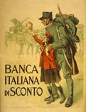 Italian WWI poster: Banca Italiana di Sconto