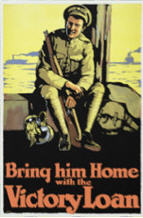 Newfoundland WW1 poster: Bring Him Home with the Victory Loan