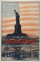 Philippines WW1 poster: Before Sunset Buy a U.S. Government Bond of the 4th Liberty Loan
