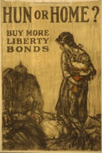 Philippines WW1 poster: Hun or Home? Buy More Liberty Bonds