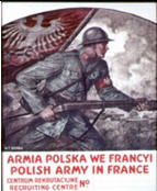 Polish WWI poster: Arma Polska we Francyi