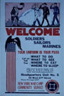 US WWI poster (general): Welcome Soldiers Sailors