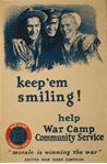 US WWI poster (general): Keep 'Em Smiling!