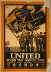 US WWI poster (general): United Behind the Service Star