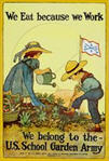 US WWI poster (general): We Eat Because