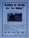 US WWI poster (general): Women of Maine