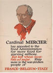 US WWI poster (general): Cardinal Mercier