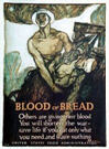 US WWI poster (general): Blood or Bread