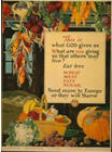 US WWI poster (general): Eat less