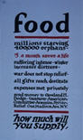 US WWI poster (general): Food millions starving
