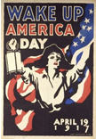 US WWI poster (general): Wake Up America Day