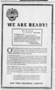 US WWI poster (general): We Are Ready!