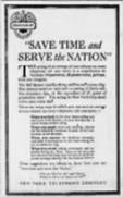US WWI poster (general): Save Time and Serve
