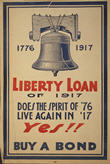 US WWI poster (general): 1776 [-] 1917 Liberty Loan