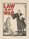 US WWI poster (general): Law Not War