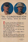 US WWI poster (general): The Combination