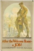 US WWI poster (general): After the Welcome Home