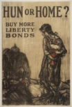 US WWI poster (general): Hun or Home? Buy More
