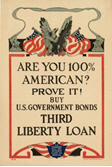 US WWI poster (general): Are You 100% American