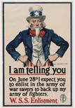 US WWI poster (general): I Am Telling You