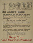 US WWI poster (general): This Couldn't Happen