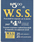 US WWI poster (general): $500 di W.S.S.