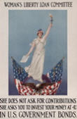 US WWI poster (general): Woman's Liberty Loan