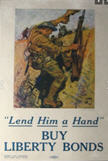 US WWI poster (general): Lend Him a Hand