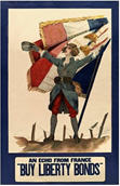 US WWI poster (general): An Echo from France