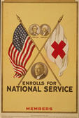US WWI poster (general): Enrolls for National