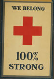 US WWI poster (general): We Belong 100%