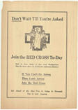 US WWI poster (general): Don't Wait Till You're Asked