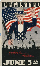 US WWI recruitment poster: Register/June 5th