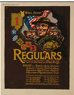 US WWI recruitment poster: Well Done! Regulars...