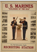 US WWI recruitment poster: U.S. Marines/Soldiers of the Sea