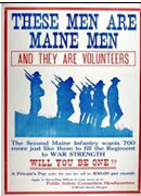 US WWI recruitment poster: These Men Are Maine Men 