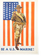 US WWI recruitment poster: Be a U.S. Marine