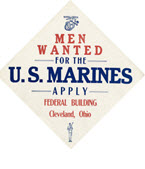US WWI recruitment poster: Men Wanted for the U.S. Marines 