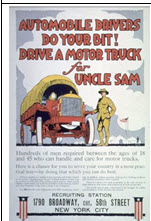 US WWI recruitment poster: Automobile Drivers