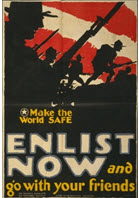US WWI recruitment poster: Make the World Safe
