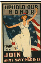 US WWI recruitment poster: Uphold Our Honor
