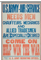 US WWI recruitment poster: U.S. Army-Air Service