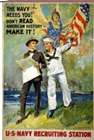 US WWI recruitment poster: The Navy Needs You!
