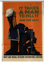 US WWI recruitment poster: It Takes a Man to Fill It 