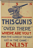 US WWI recruitment poster: This Gun Is Over There