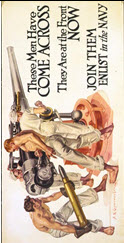 US WWI recruitment poster: These Men Have Come Across